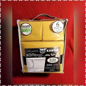 ORGANIC BAMBOO CALIFORNIA KING SIZE SHEET SET